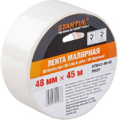 Лента малярная STARTUL Profi 48 мм 45 м ST9043-48-45