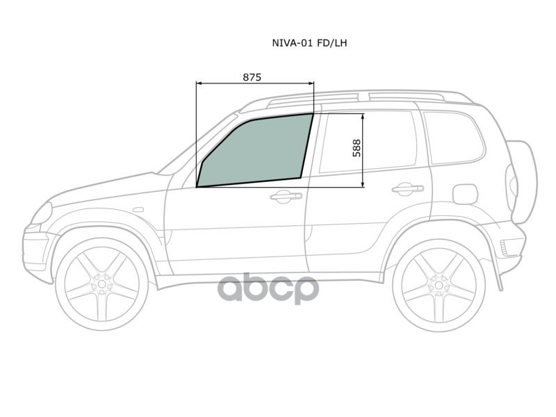 

Стекло Переднее Левое Опускное Suzuki Grand Vitara/Escudo/Chevrolet Tracker 5D 97-05 Xyg А