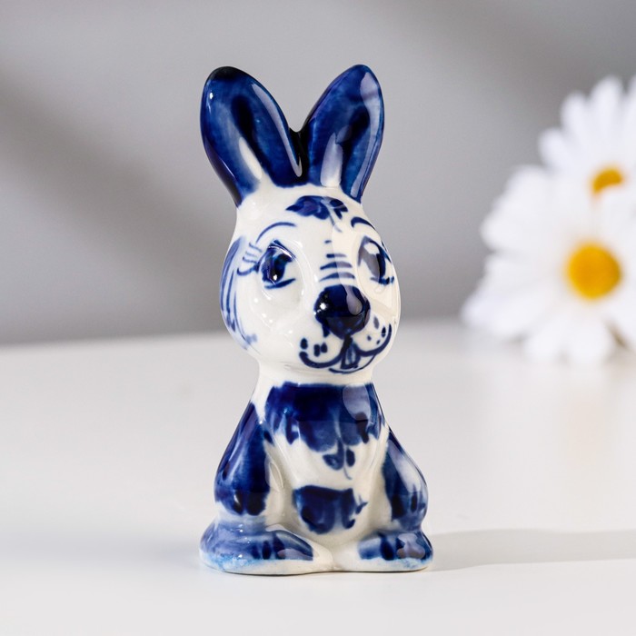 

Сувенир "Кролик Бадди", высота 8 см, гжель
