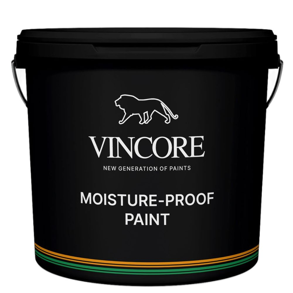 фото Интерьерная, влагостойкая, акриловая краска vincore moisture-proof paint зелёная 3.8 кг