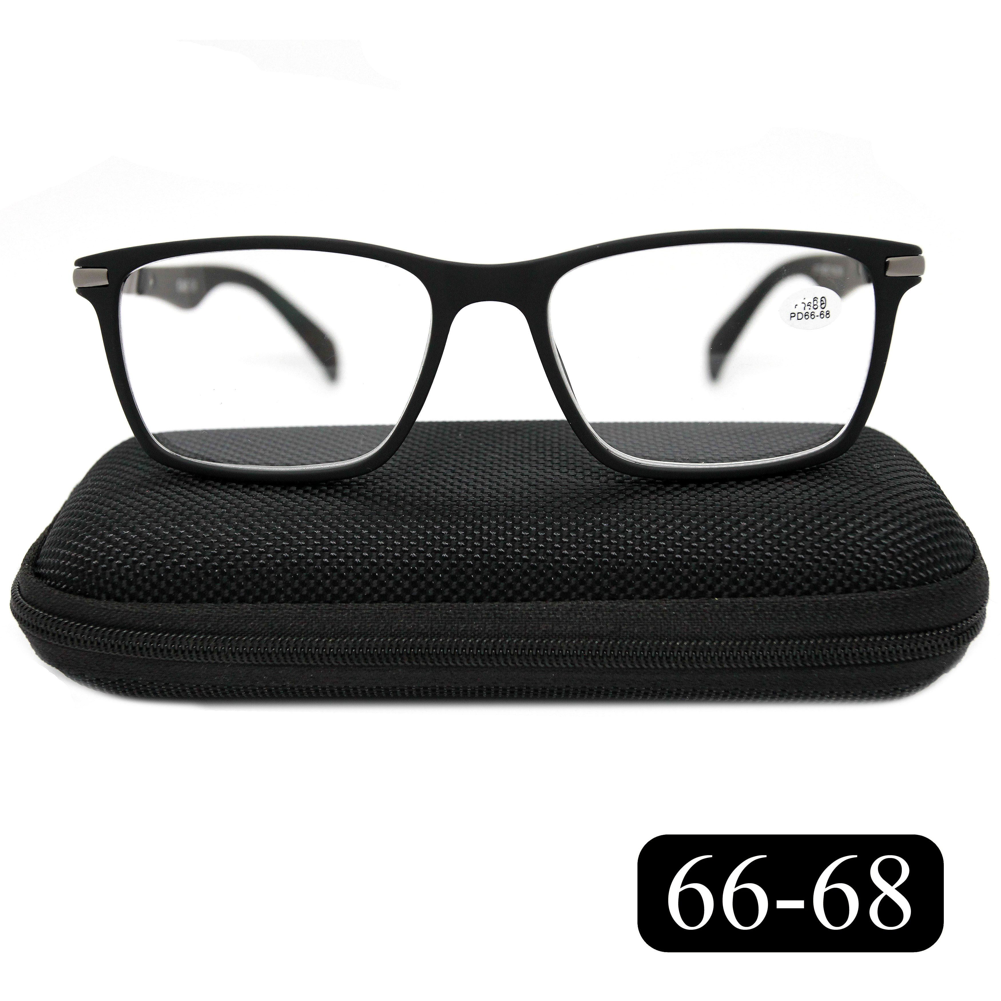 Готовые очки EAE 2177 +7.00, c футляром, цвет черный, РЦ 66-68