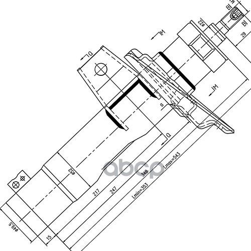 Амортизатор Газовый Vw Golf Vi Variant (09-->) - F Zikmar арт. Z97254R