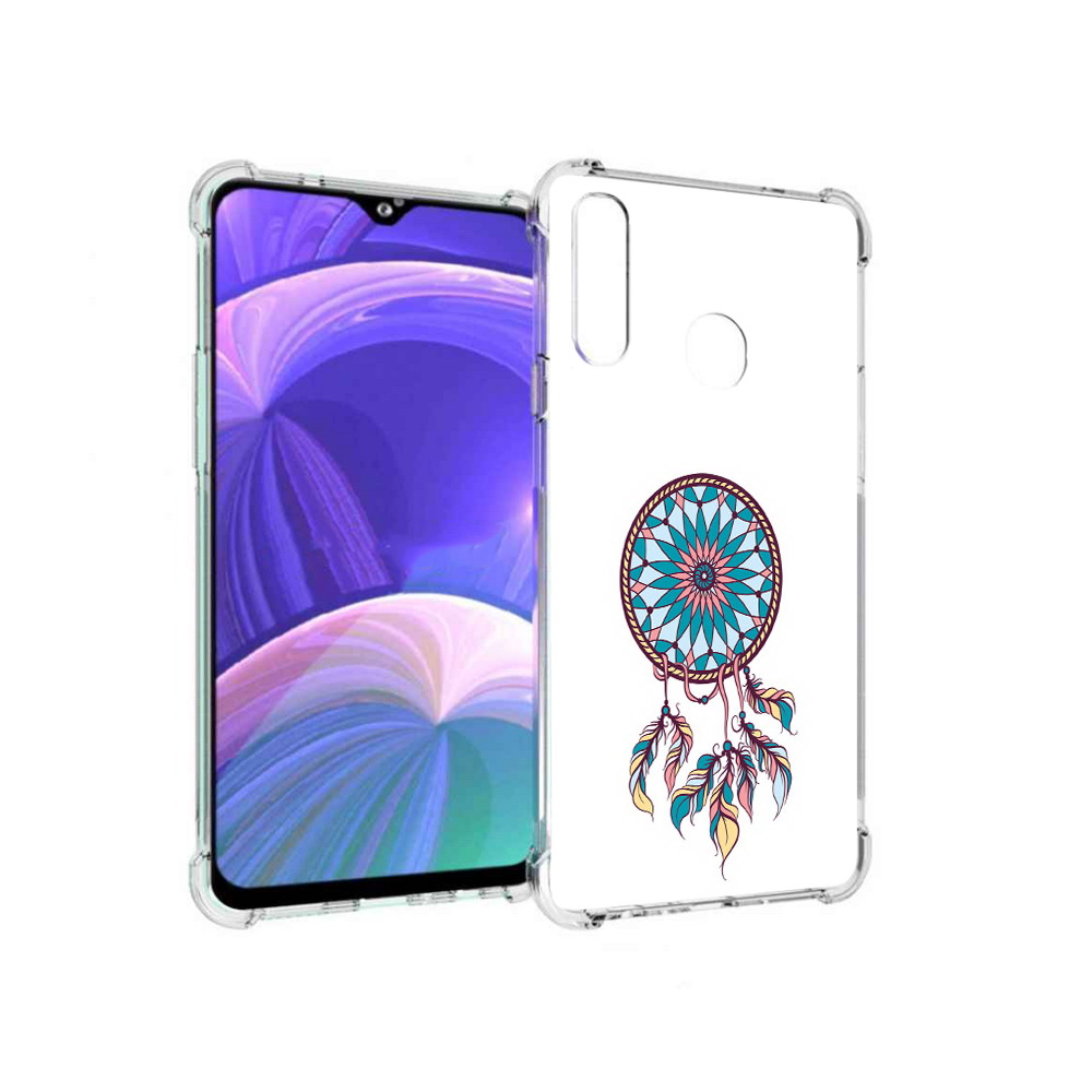 

Чехол MyPads Tocco для Samsung Galaxy A20s ловец снов синий (PT139755.554.443), Прозрачный, Tocco
