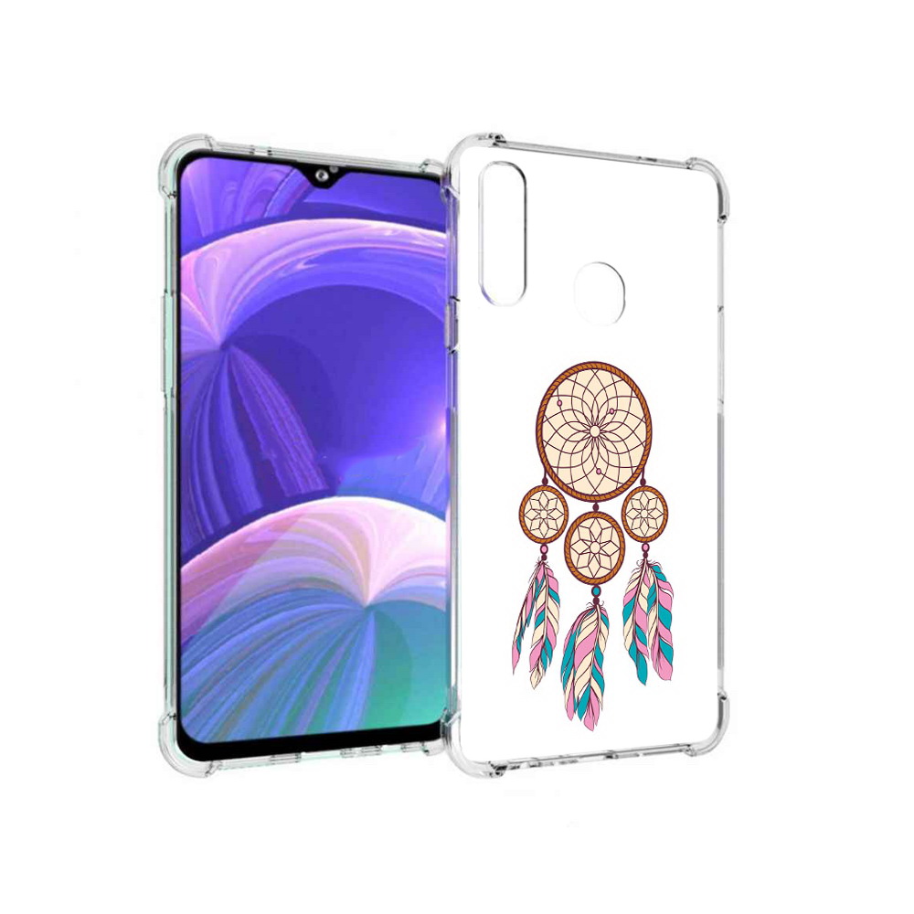 

Чехол MyPads Tocco для Samsung Galaxy A20s ловец снов бежевый (PT139755.554.442), Прозрачный, Tocco