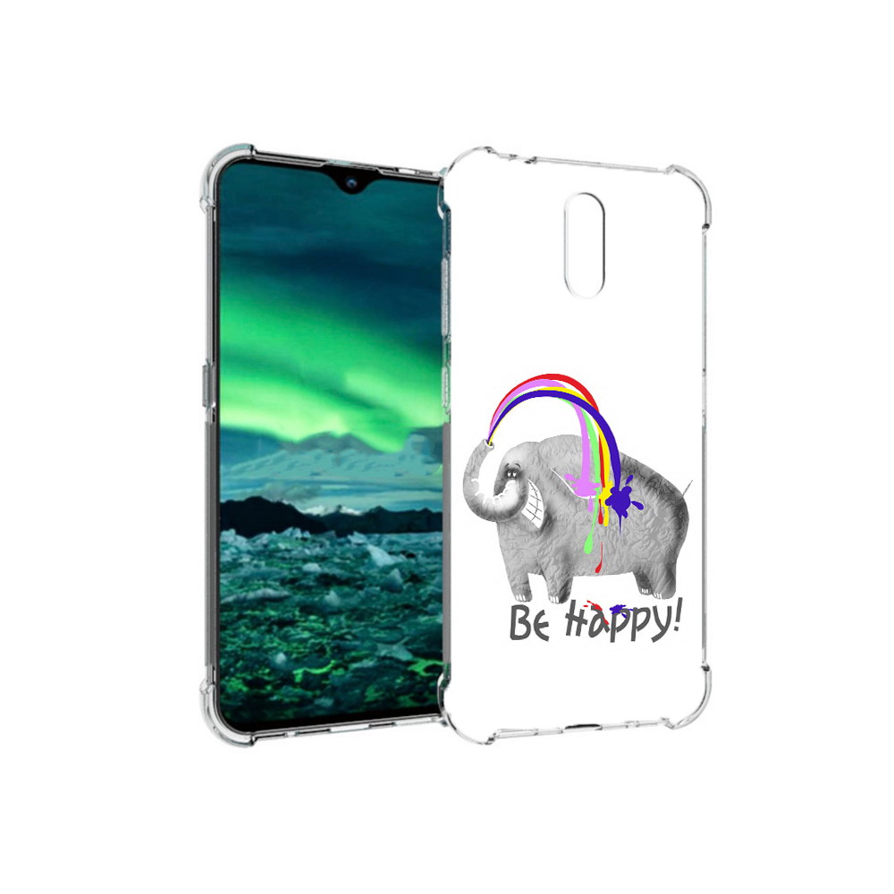 

Чехол MyPads Tocco для Nokia 2.3 счастливый слон (PT142254.97.632), Прозрачный, Tocco