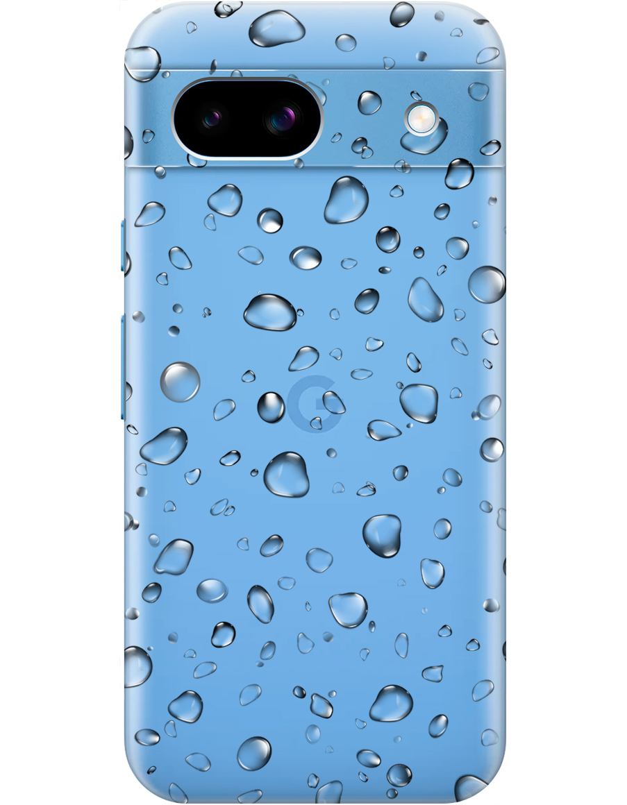 

Силиконовый чехол на Google Pixel 8a с принтом "Дождь" прозрачный, Прозрачный;серый, 784809141