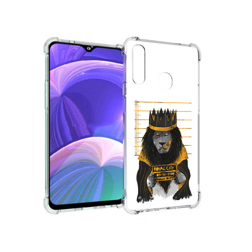 

Чехол MyPads Tocco для Samsung Galaxy A20s лев в законе (PT139755.554.435), Прозрачный, Tocco