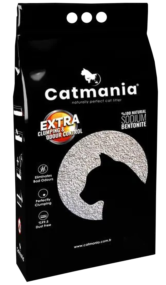 

Наполнитель для туалета кошек Catmania Extra Cat Litter Sodium комкующийся без запаха 14 л