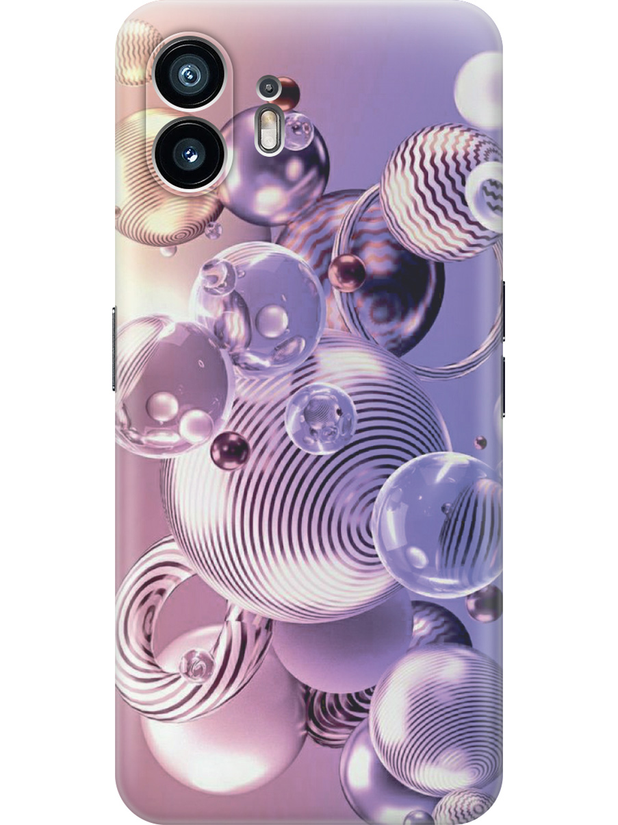 

Силиконовый чехол на Nothing Phone (2) с принтом "Сиреневые шарики", Прозрачный;фиолетовый;черный, 784811531