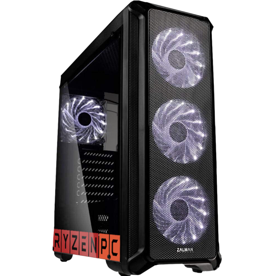 Настольный компьютер RyzenPC черный (3326369)