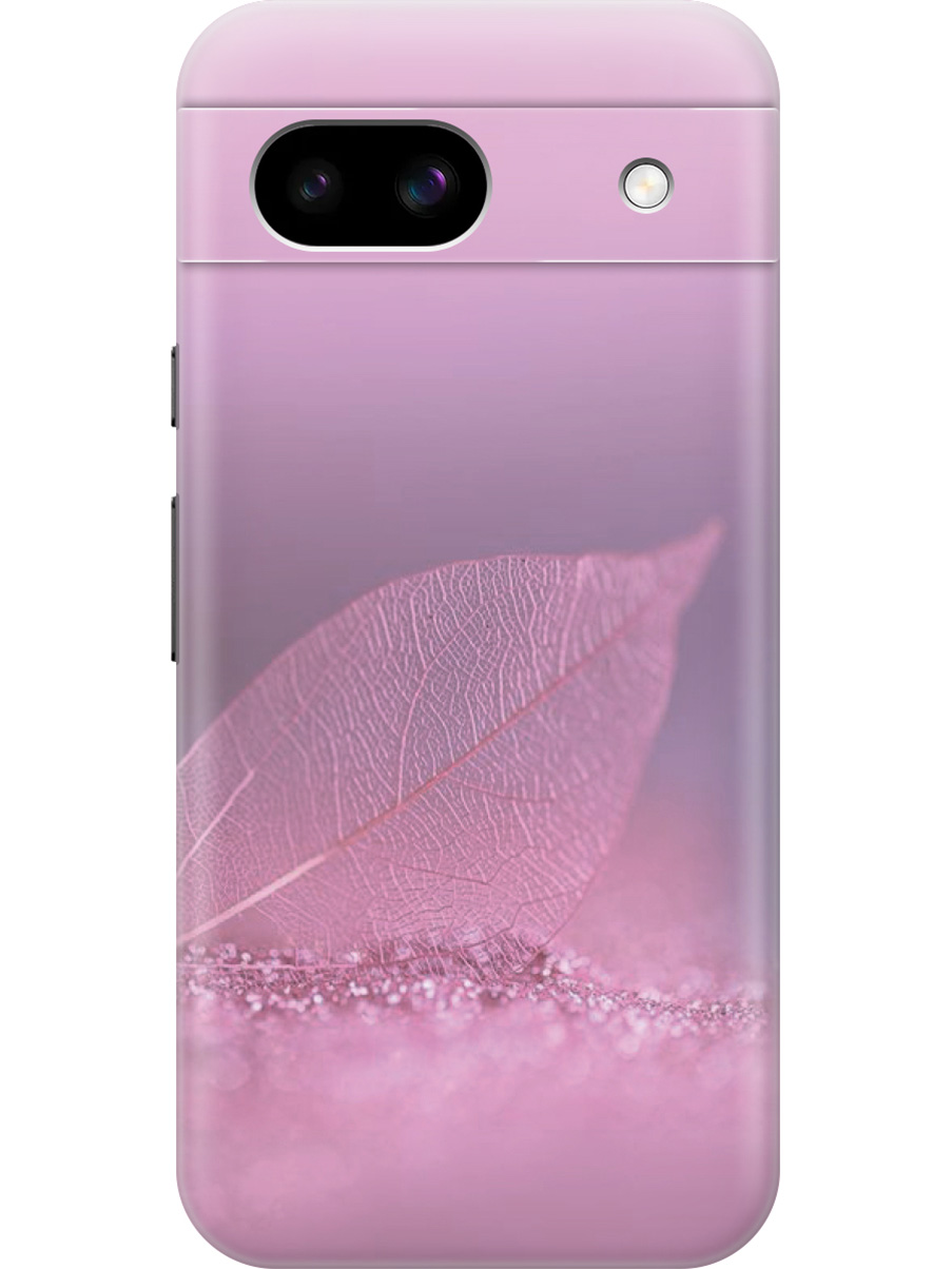 

Силиконовый чехол на Google Pixel 8a с принтом "Листок в розовых блестках", Прозрачный;розовый;фиолетовый, 784809122