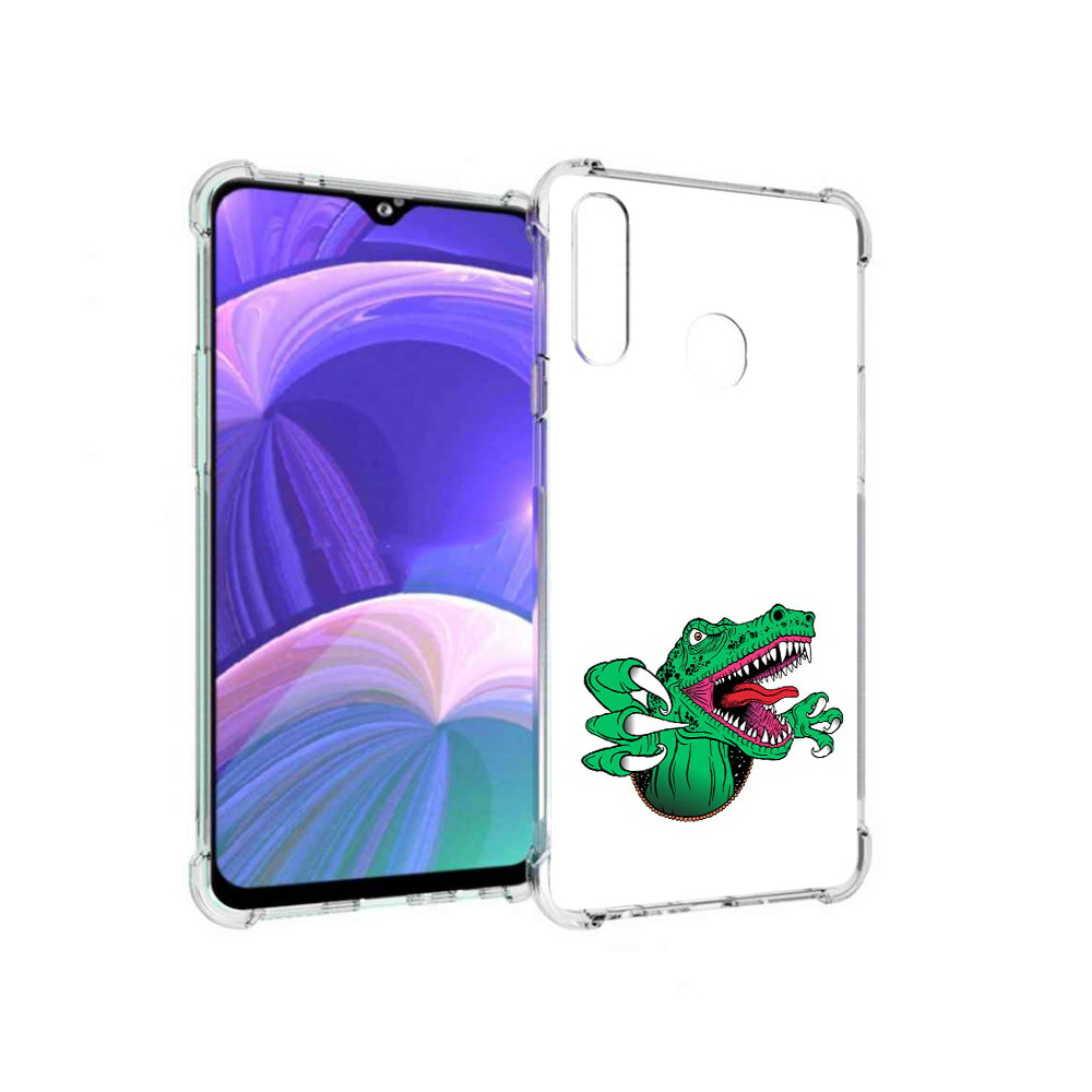 

Чехол MyPads Tocco для Samsung Galaxy A20s крокодил (PT139755.554.417), Прозрачный, Tocco