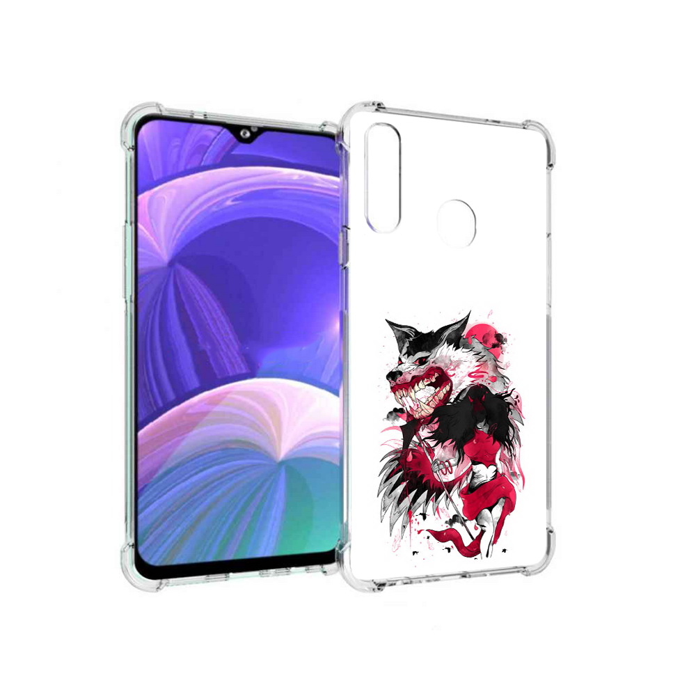 

Чехол MyPads Tocco для Samsung Galaxy A20s красная шапочка (PT139755.554.410), Прозрачный, Tocco