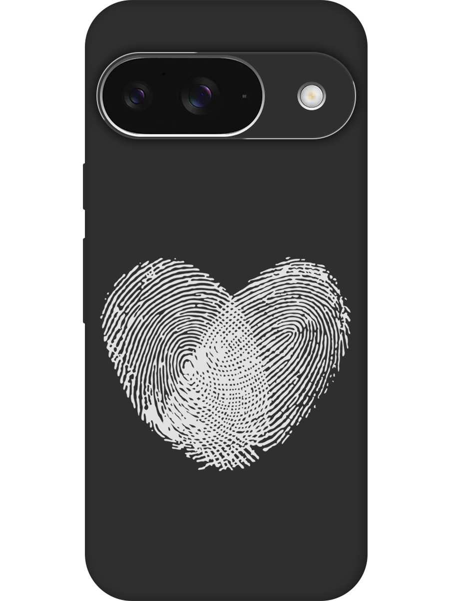 

Силиконовый чехол на Google Pixel 9 с принтом "Отпечатки пальцев" матовый черный, Черный;белый;серый, 784809791