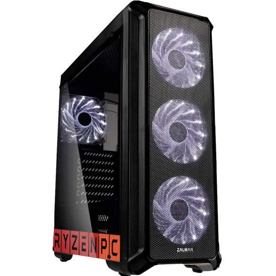 Настольный компьютер RyzenPC черный (3326303)