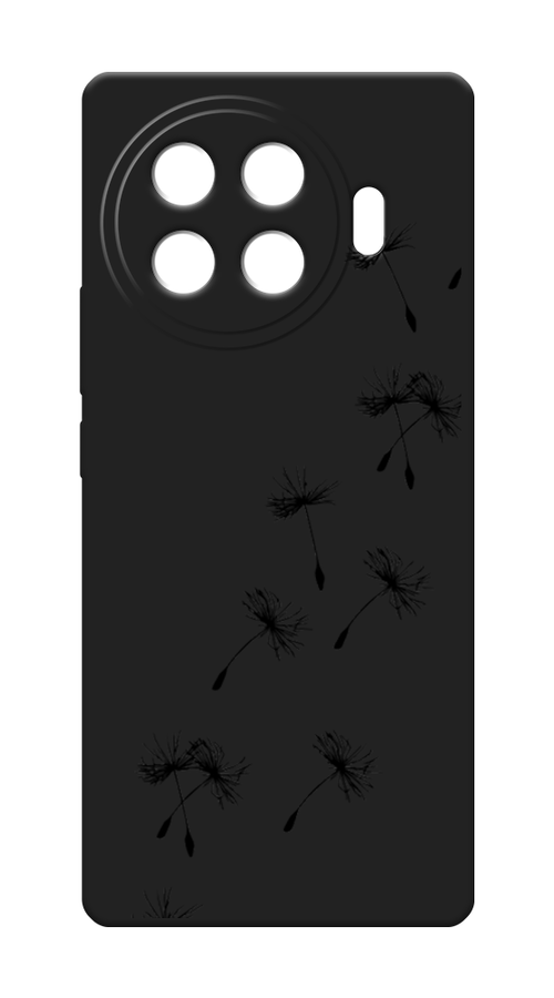 

Чехол Awog на Tecno Spark 20S Pro Plus "Летящие одуванчики", Черный, 308952-1