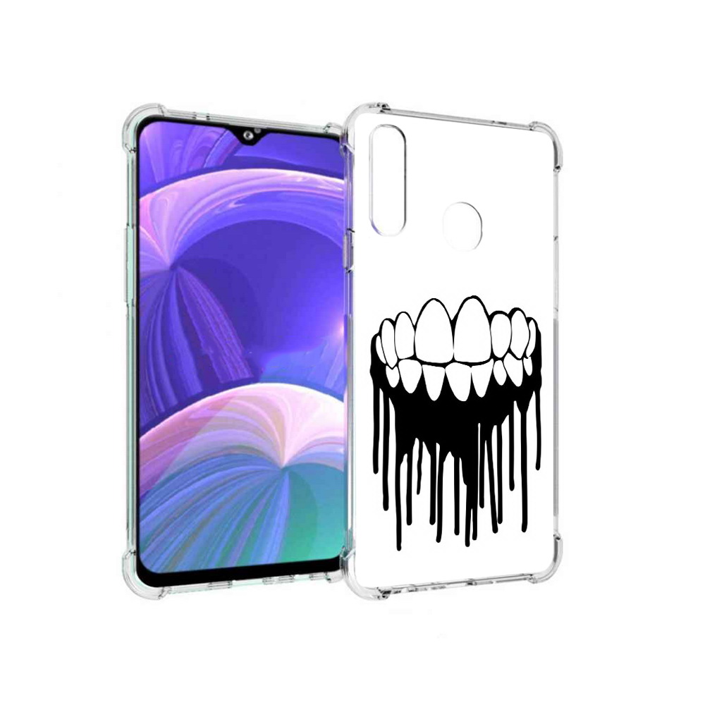 

Чехол MyPads Tocco для Samsung Galaxy A20s зубы (PT139755.554.372), Прозрачный, Tocco
