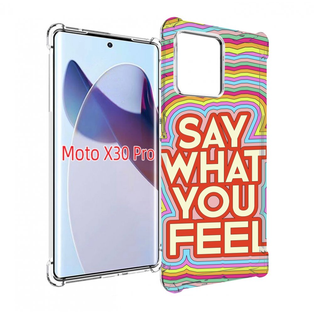 

Чехол MyPads говори то что чувствуешь для Motorola Moto X30 Pro, Прозрачный, Tocco