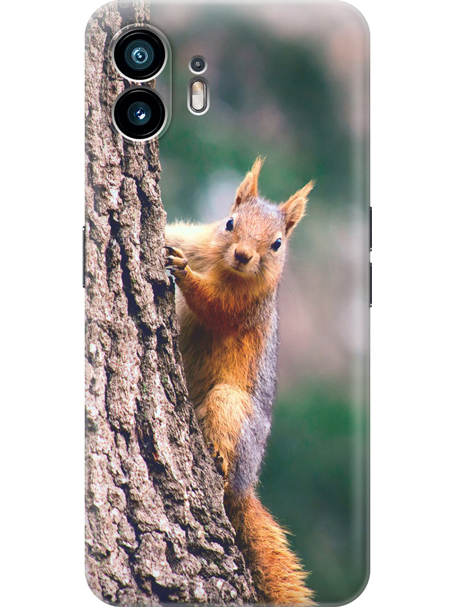 

Силиконовый чехол на Nothing Phone (2) с принтом "Белочка", Прозрачный;коричневый;оранжевый, 784811512