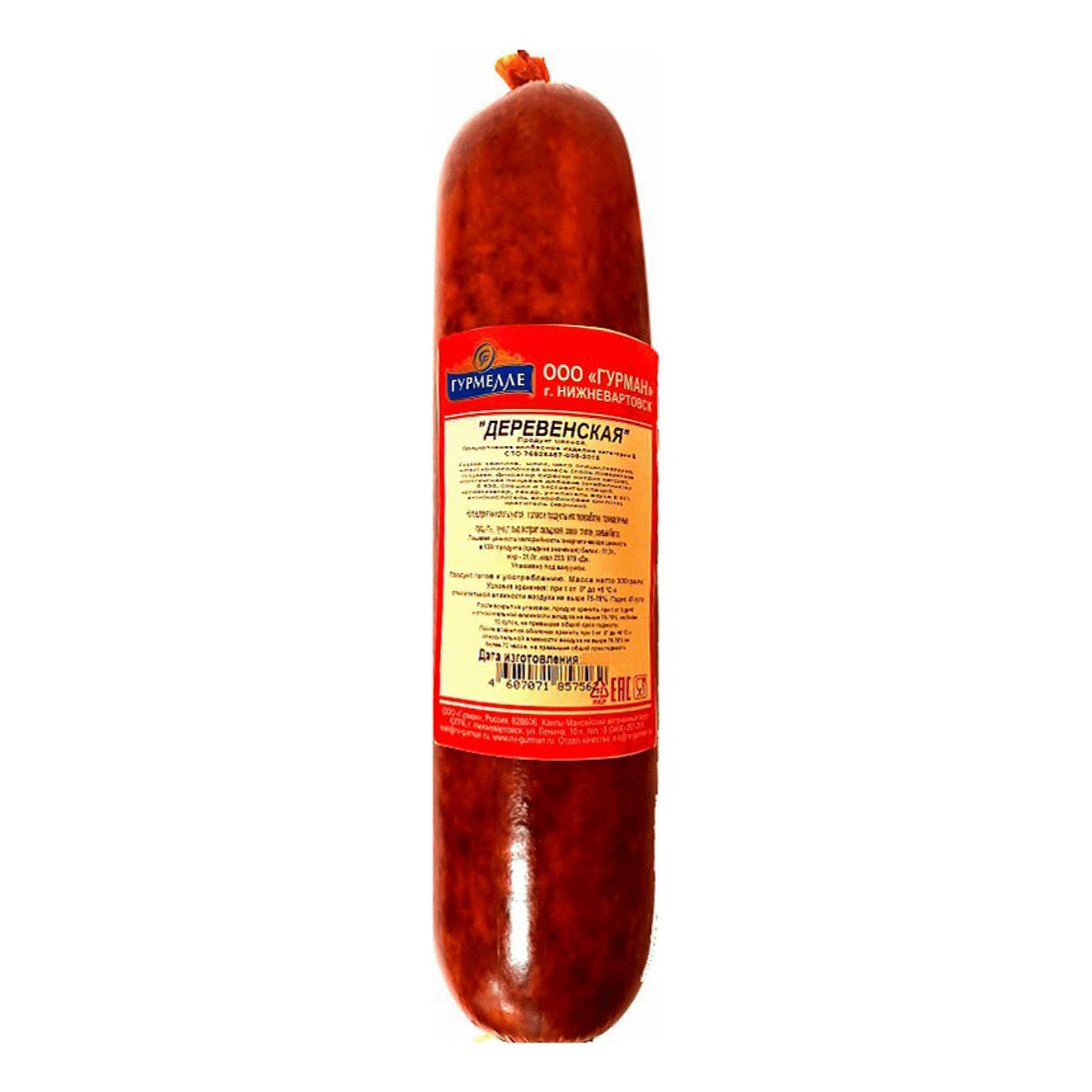

Колбаса полукопченая Гурмелле Деревенская 300 г