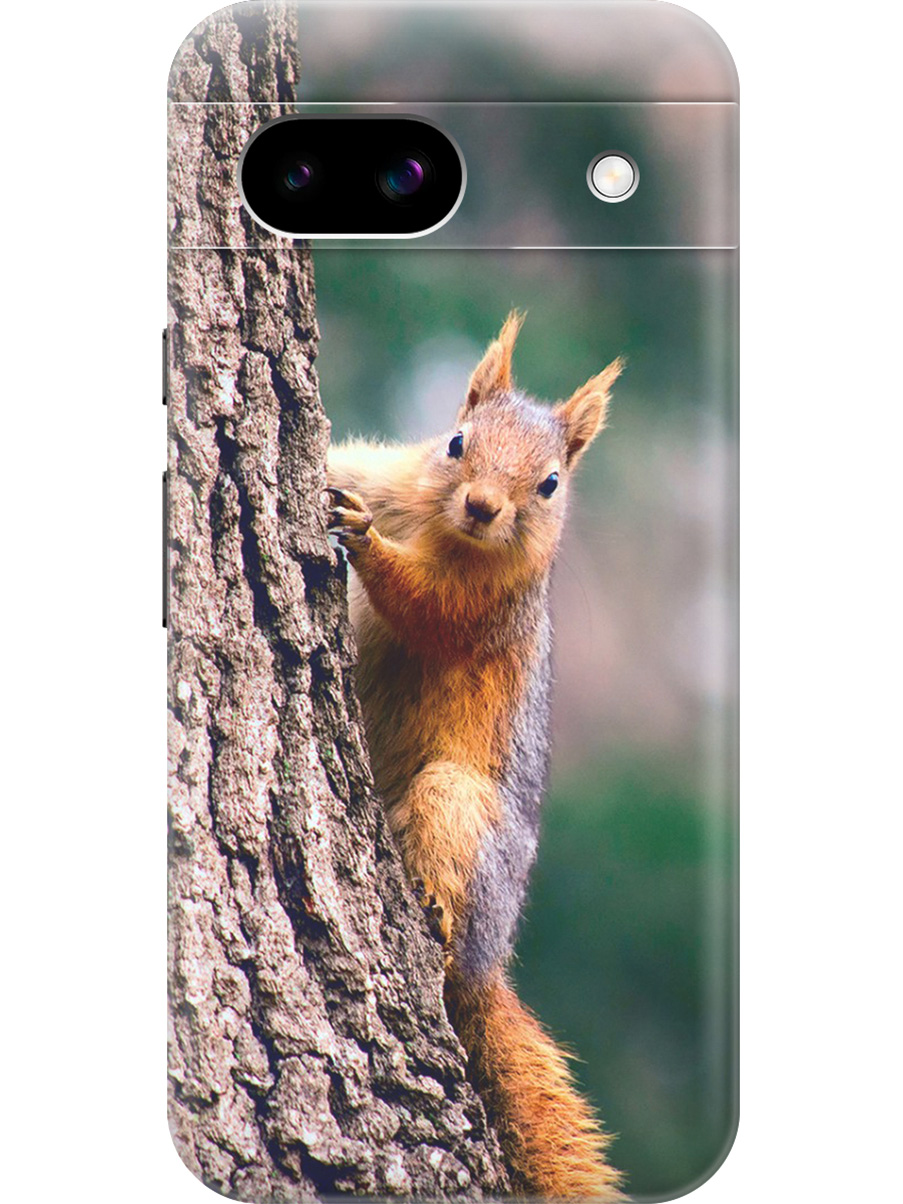 

Силиконовый чехол на Google Pixel 8a с принтом "Белочка", Прозрачный;коричневый;оранжевый, 784809112