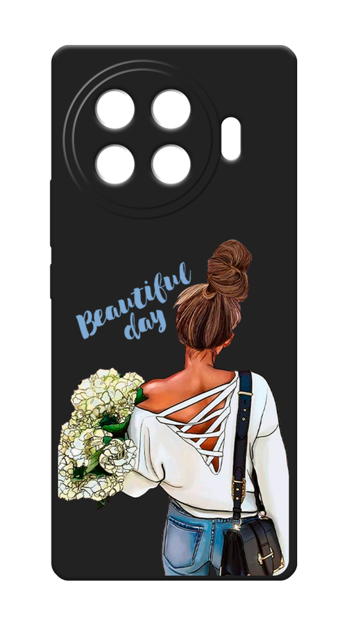 

Чехол Awog на Tecno Spark 20S Pro Plus "Beautiful day vector", Коричневый;белый;зеленый, 308952-1