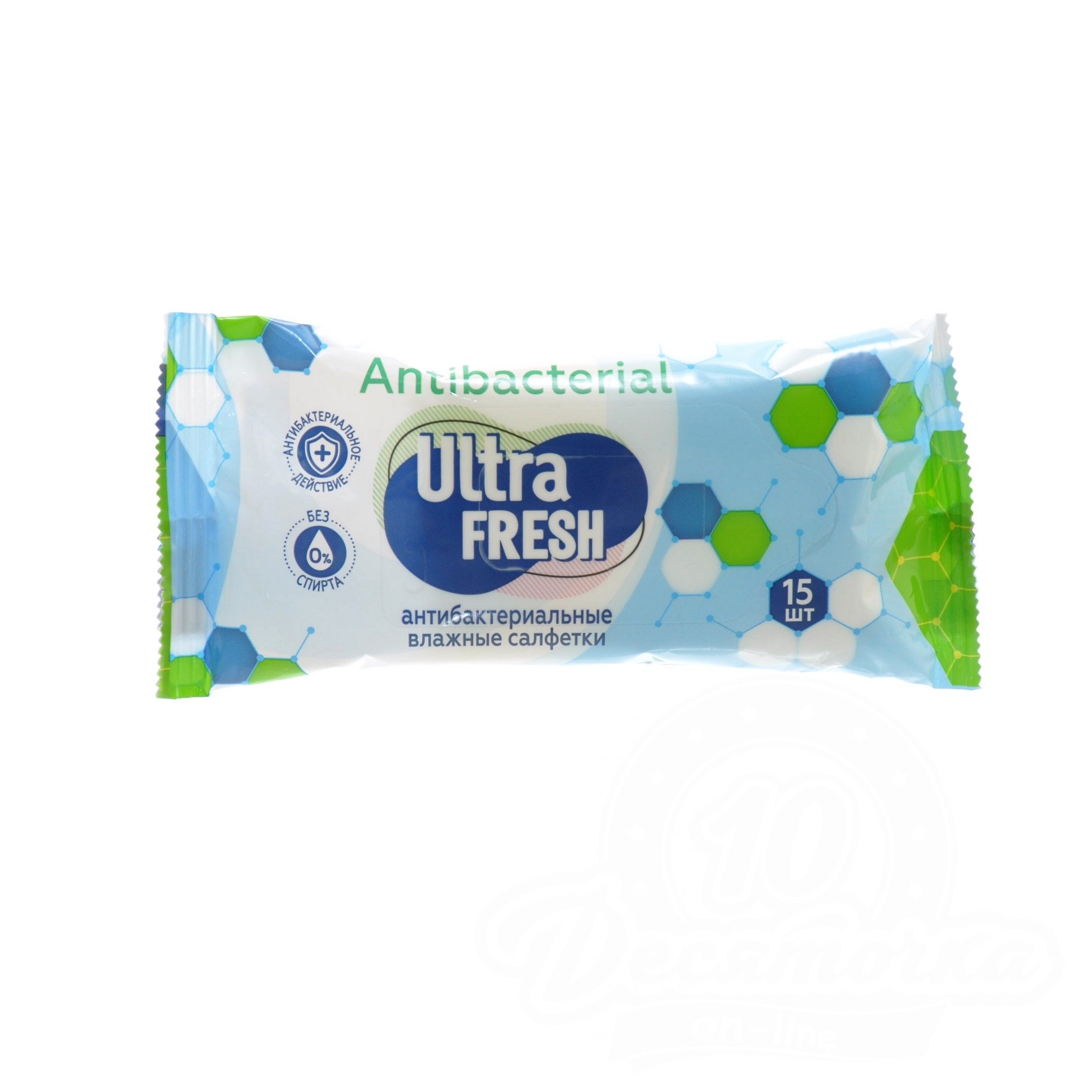 Салфетки влажные Ultra Fresh Antibacterial антибактериальные 15 шт ultra fresh влажные салфетки antibacterial 72