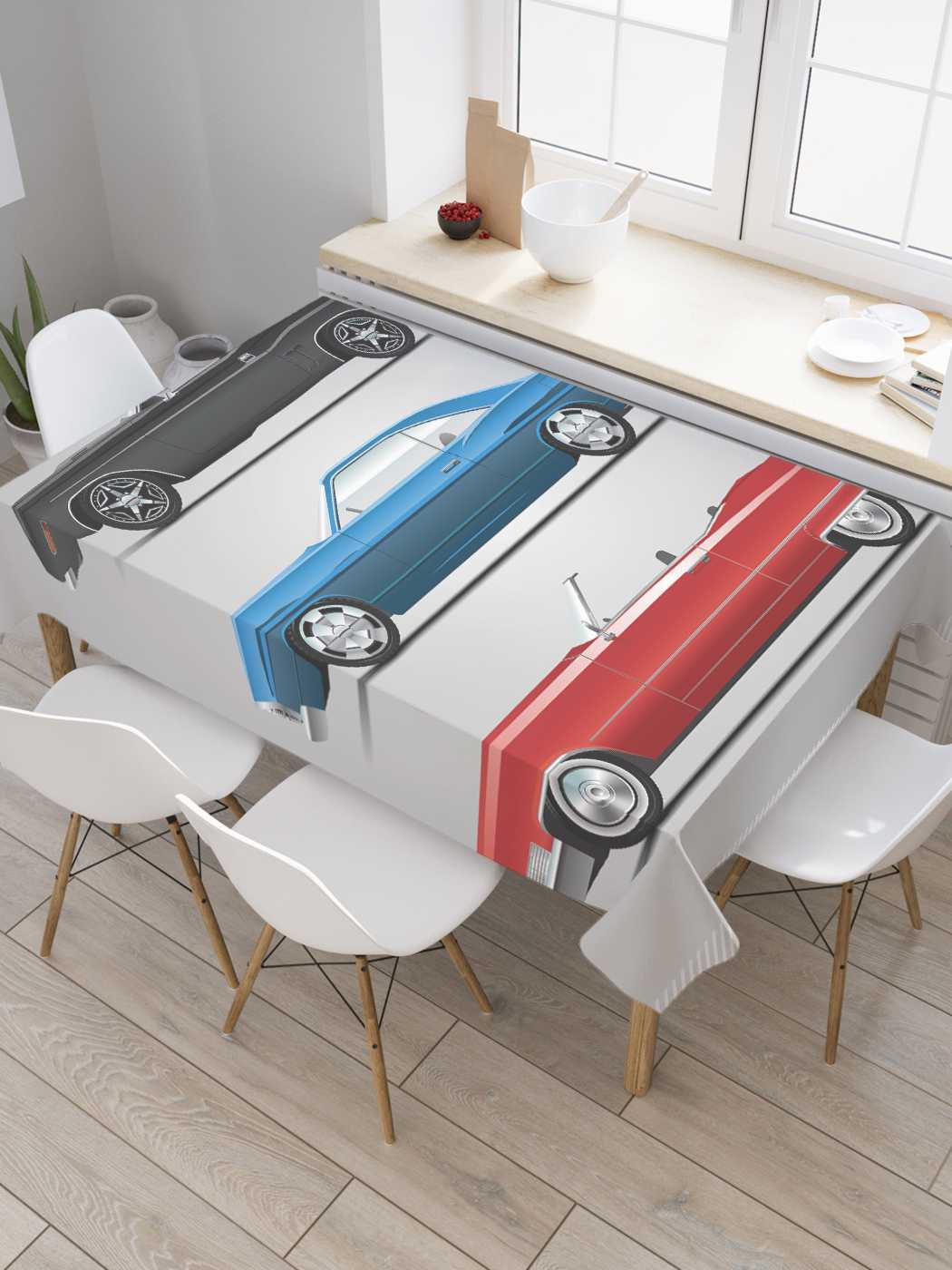 

Скатерть прямоугольная JoyArty "Мечта автолюбителя" из сатена, 180x145 см, Мечта автолюбителя