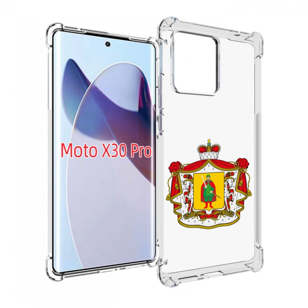 

Чехол MyPads герб-рязанская-область для Motorola Moto X30 Pro, Прозрачный, Tocco