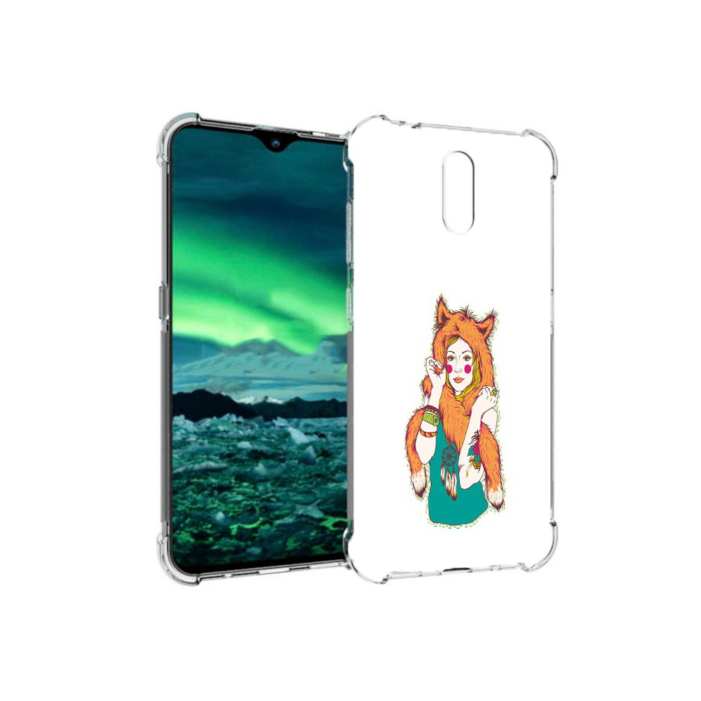 

Чехол MyPads Tocco для Nokia 2.3 Девушка лиса (PT142254.97.62), Прозрачный, Tocco