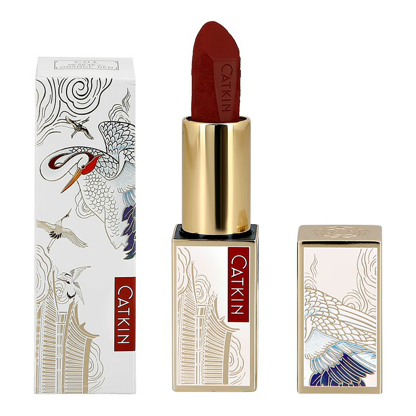 Губная помада Catkin Rouge Lipstick C01 3,6 г губная помада rouge elixir сатиновая – 11 красные ягоды красный