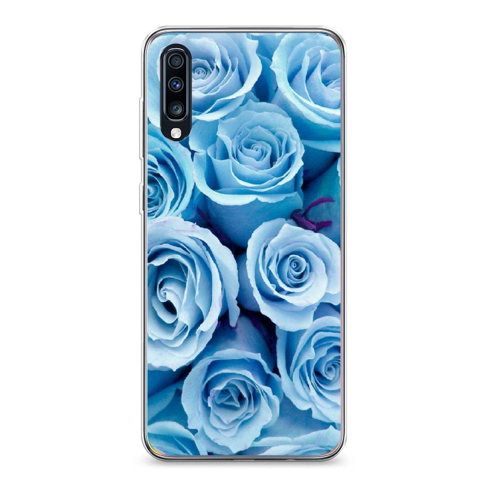 

Чехол Awog на Samsung Galaxy A70 "Лазурные розы", Разноцветный, 28150-8