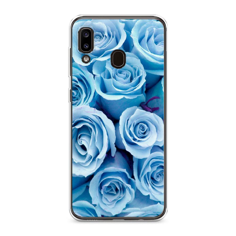 

Чехол Awog на Samsung Galaxy A30/A20 "Лазурные розы", Разноцветный, 27550-8