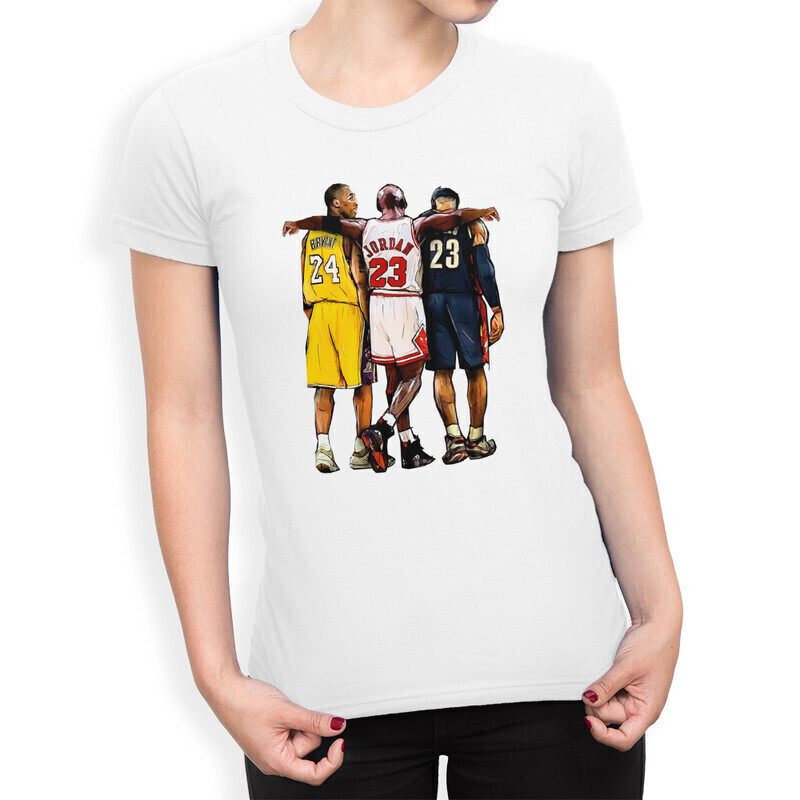 Футболка женская Dream Shirts Легенды Баскетбола 1000396-1 белая 2XL