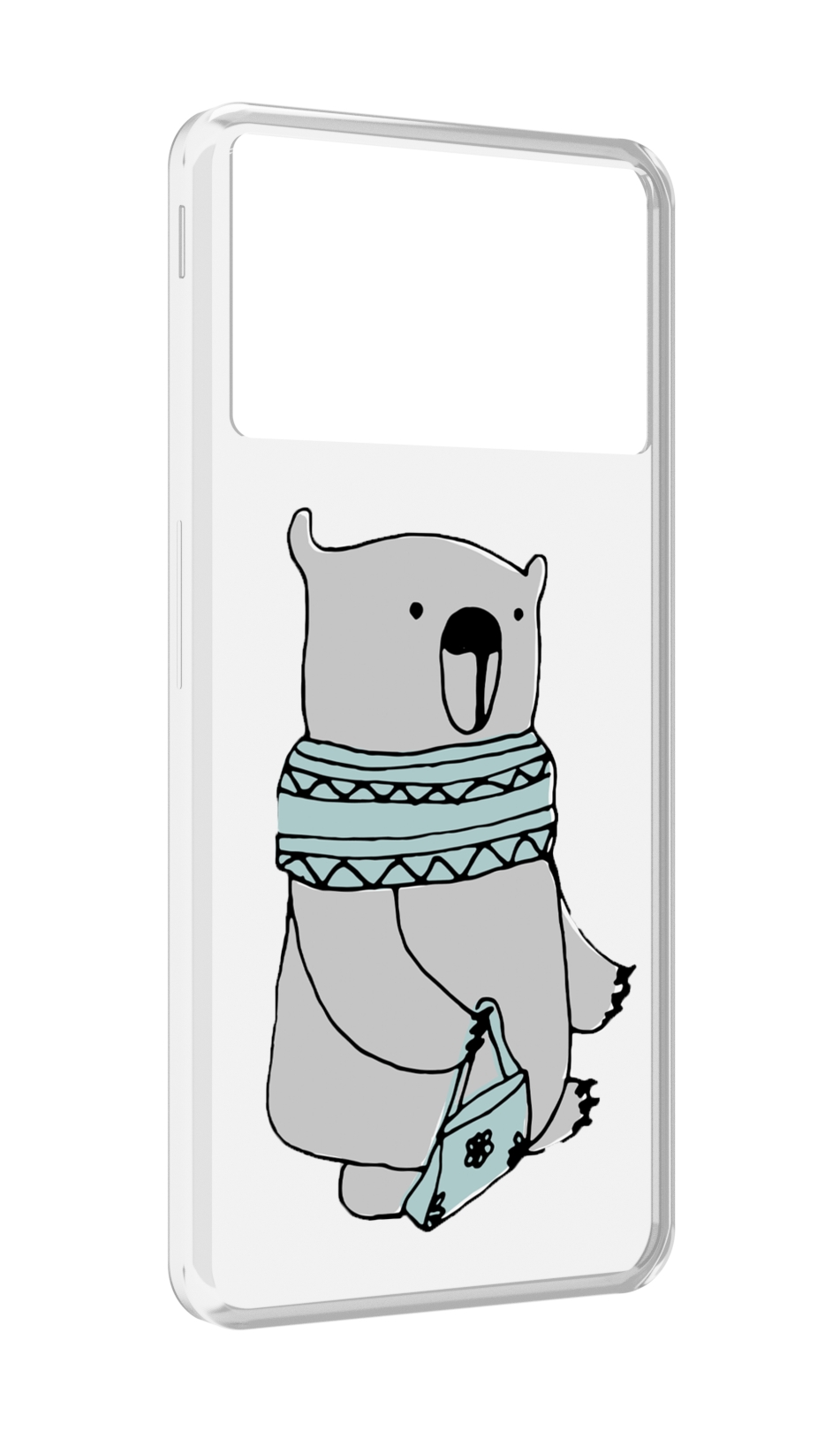 

Чехол MyPads Модный медведь для ZTE Nubia Z40S Pro, Прозрачный, Tocco