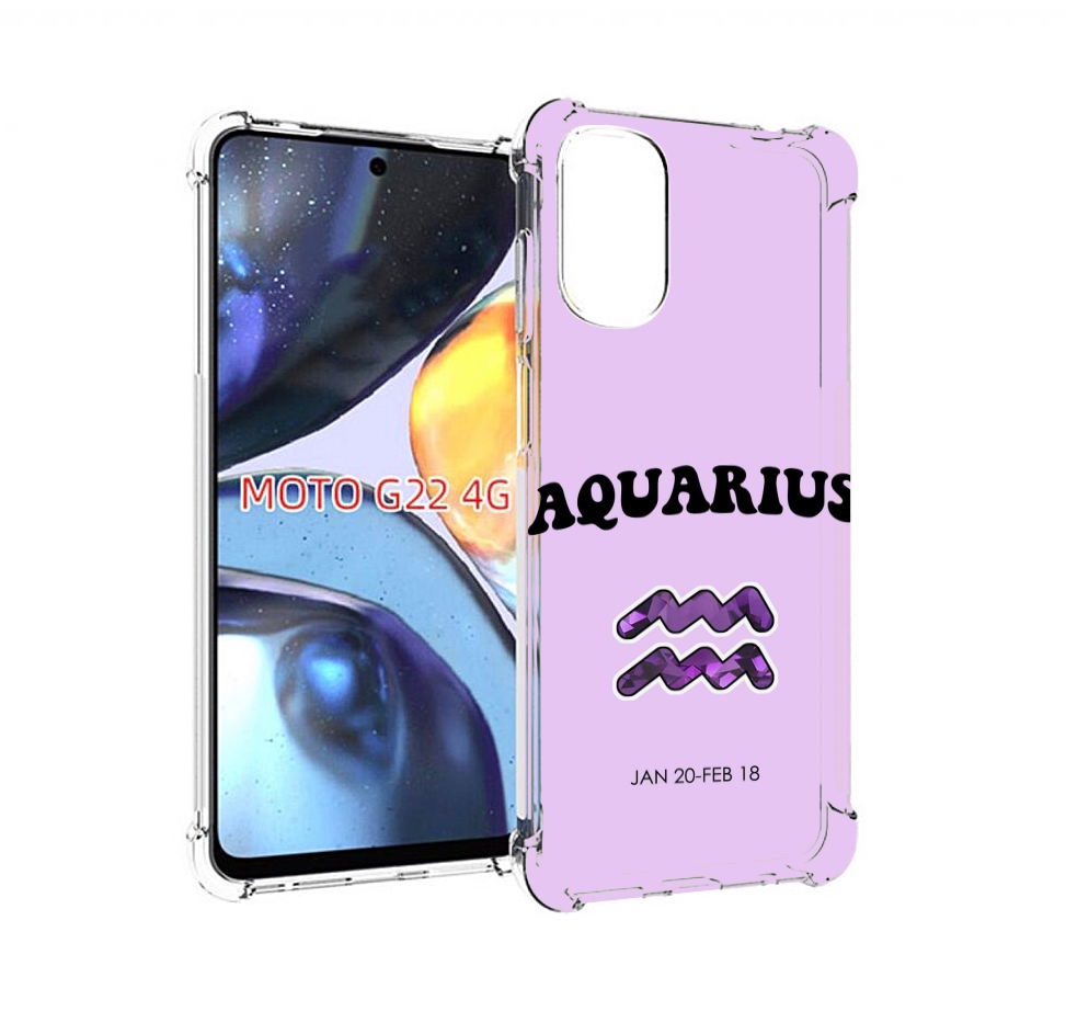 

Чехол MyPads знак зодиака водолеи 4 для Motorola Moto G22 4G, Прозрачный, Tocco