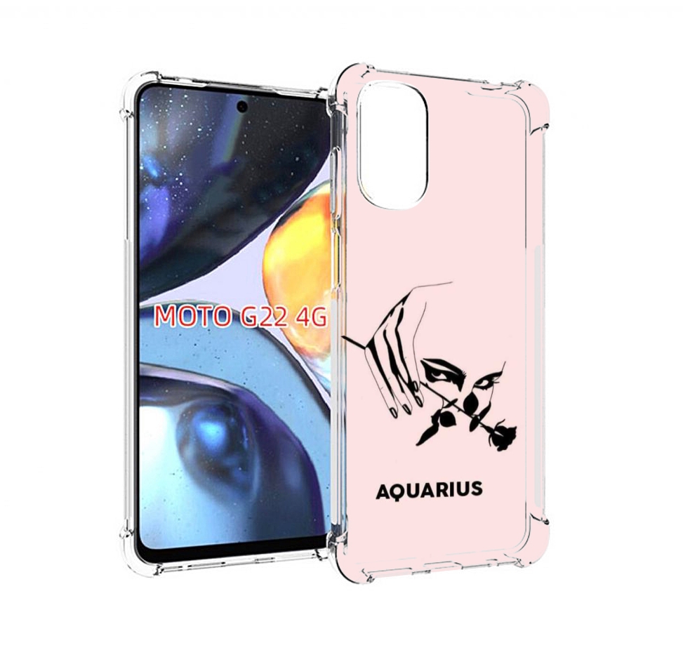 

Чехол MyPads знак зодиака водолеи 3 для Motorola Moto G22 4G, Прозрачный, Tocco