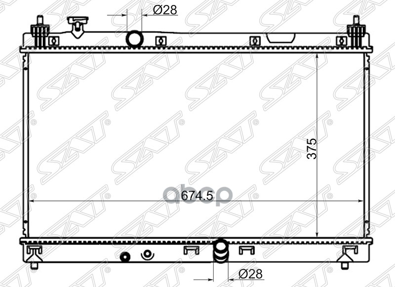 

Радиатор Honda Fit 13- (19010-5p6-003 / Hd00013-08 / Sat) Sat арт. HD00013-08