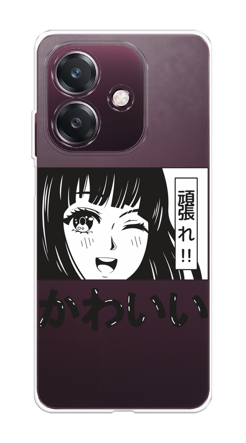 

Чехол на Oppo A3 "Cute anime girl", Черный;серый;прозрачный;белый, 2518650-1