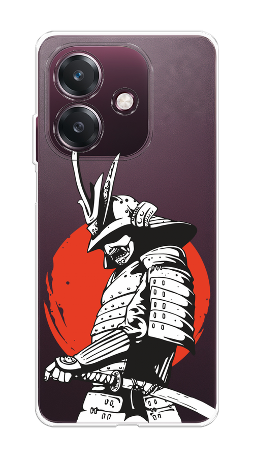

Чехол на Oppo A3 "Самурай с катаной", Черный;красный;белый, 2518650-1