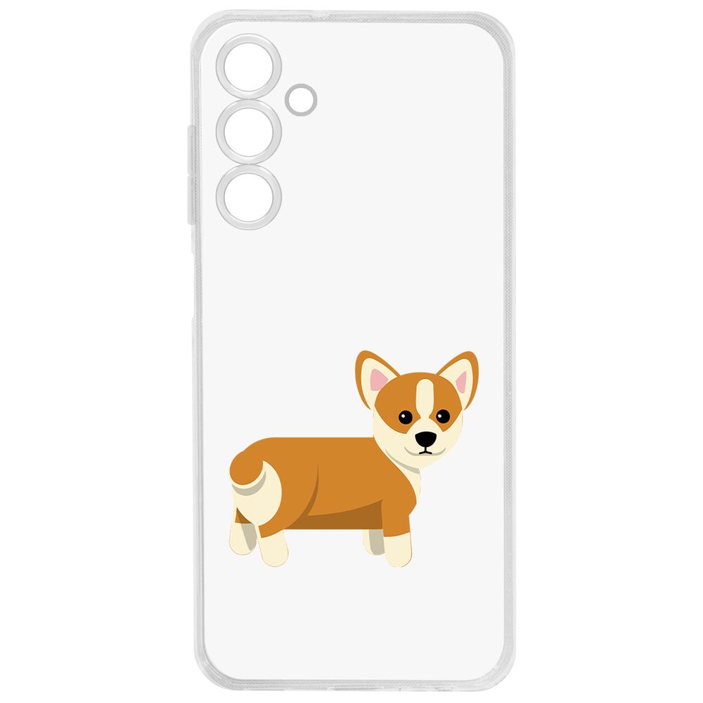 

Чехол-накладка Krutoff Clear Case Рисованный корги вид 1 для Samsung Galaxy A25 5G (A256), Прозрачный