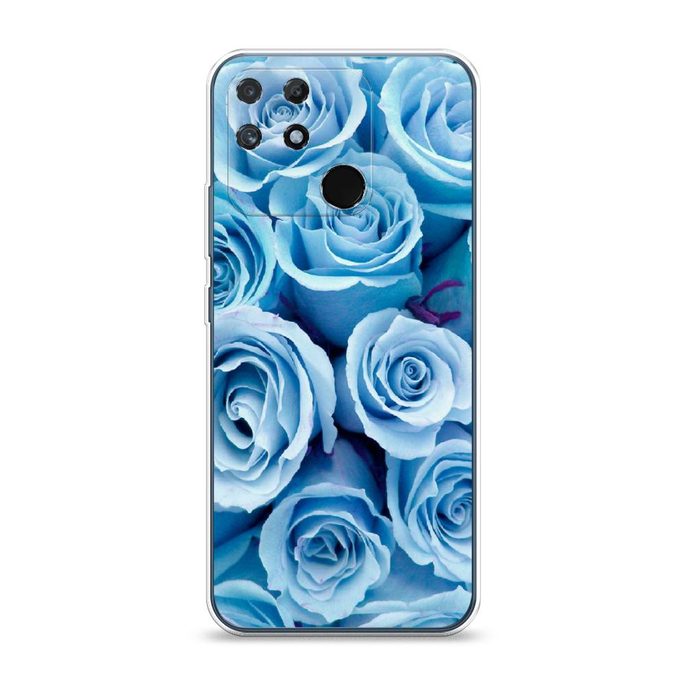 

Чехол Awog на Realme Narzo 50A "Лазурные розы", Разноцветный, 258450-8