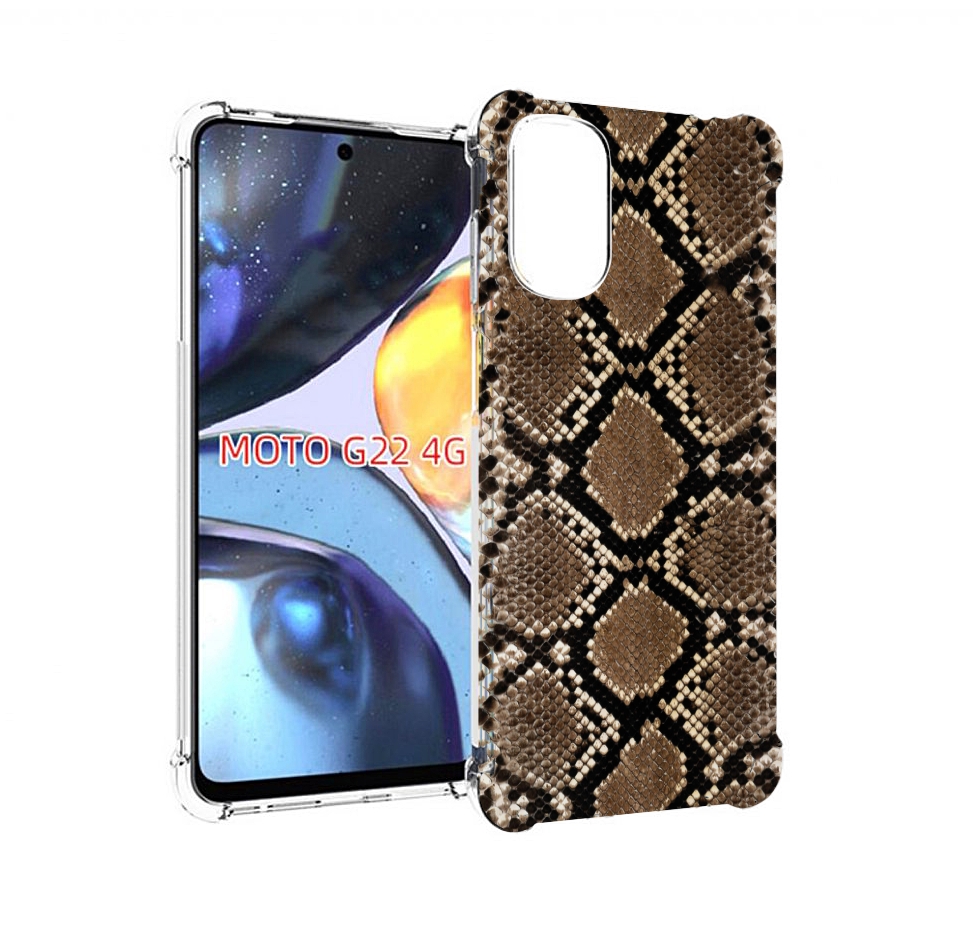 

Чехол MyPads змеиная кожа для Motorola Moto G22 4G, Прозрачный, Tocco
