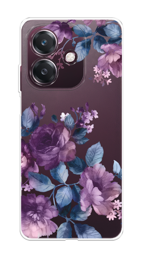 

Чехол на Oppo A3 "Purple Blossoms", Синий;фиолетовый, 2518650-1