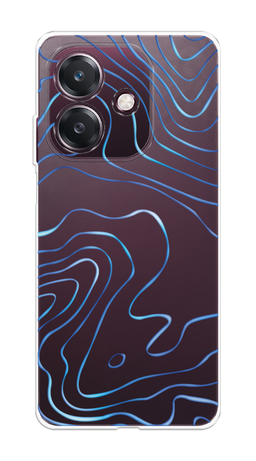 

Чехол на Oppo A3 "Blue lines", Прозрачный;синий, 2518650-1