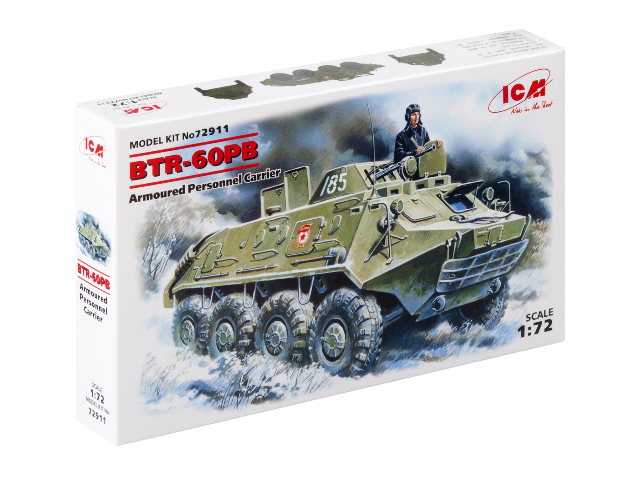 

Сборная модель ICM 1/72 Бронетранспортер БТР-60 ПБ 72911