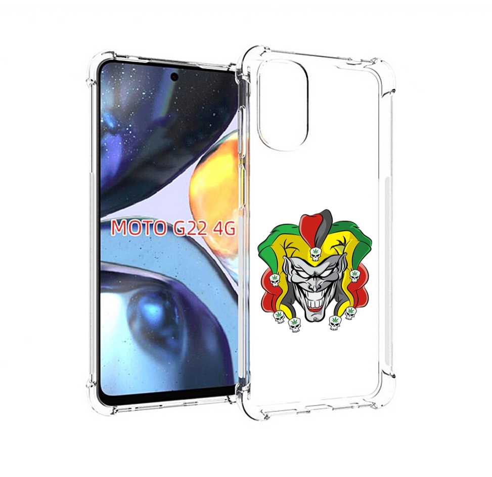 

Чехол MyPads злодей-клоун для Motorola Moto G22 4G, Прозрачный, Tocco