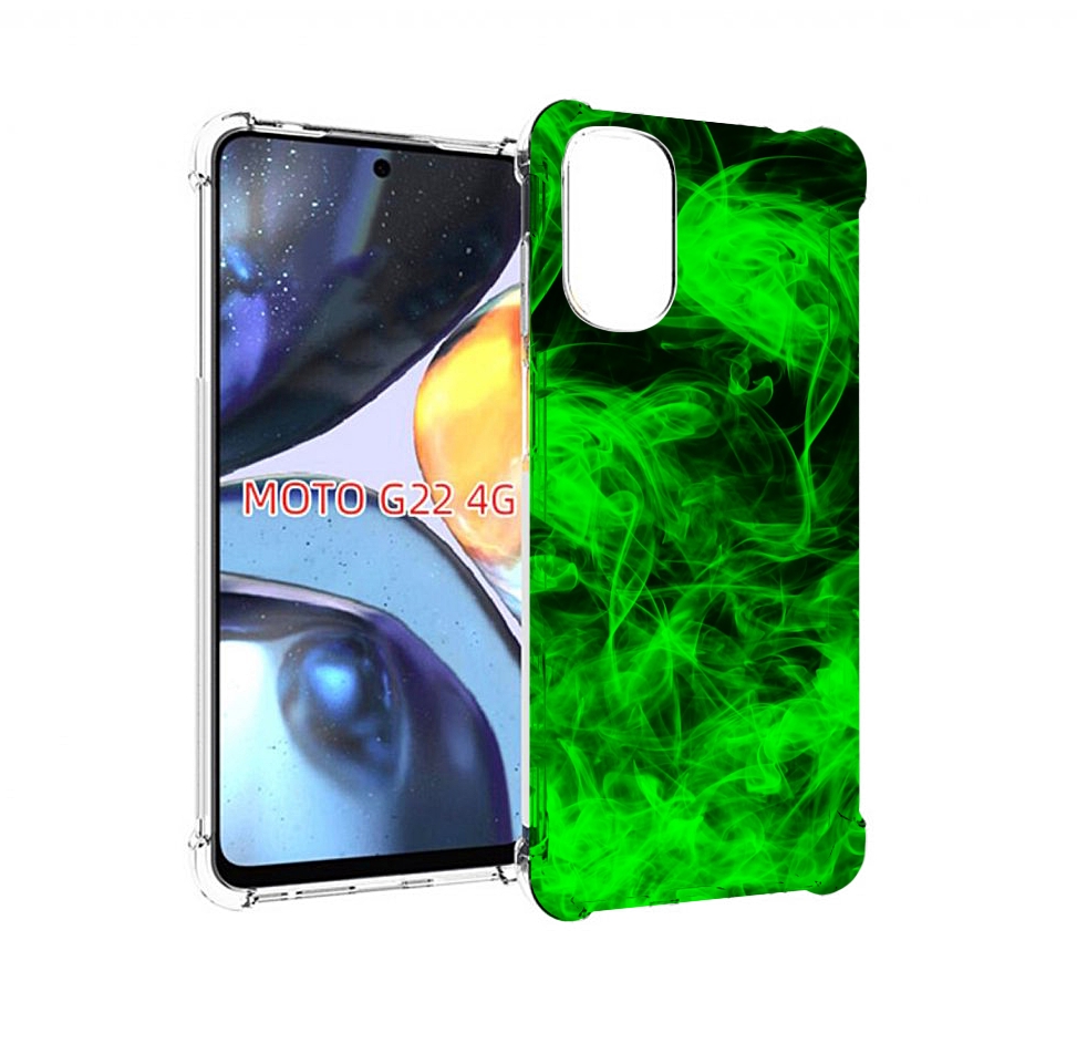 

Чехол MyPads зеленый-дымок для Motorola Moto G22 4G, Прозрачный, Tocco