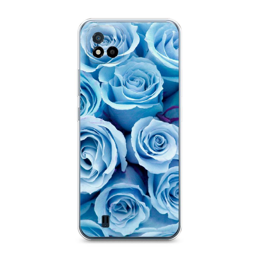 

Чехол Awog на Realme C11 (2021) "Лазурные розы", Разноцветный, 257550-8