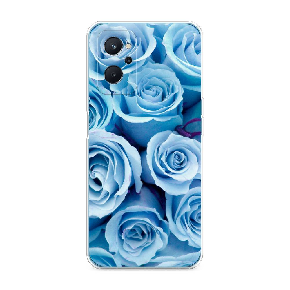 

Чехол Awog на Realme 9i/Oppo A96 4G "Лазурные розы", Разноцветный, 258050-8